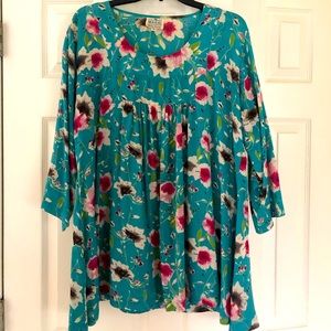 Gorgeous colorful blouse by Danish designer. Excellent condition.